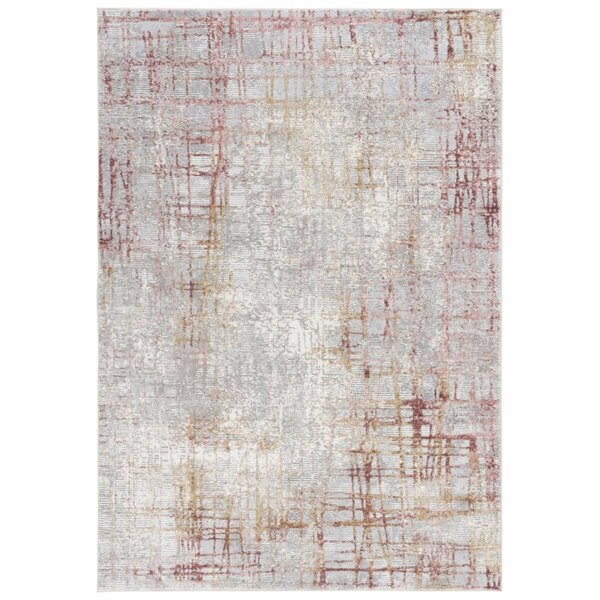 Safavieh 4 x 6 ft. Meadow 500 Contemporary Rectangle Area Rug Light Grey & Pink MDW550H-4